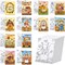12 Packs Fall Thanksgiving Pre Drawn Canvas to Paint (Fall) 7"L x 0.7"W